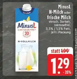 Edeka MinusL H-Milch oder Frische Milch Angebot