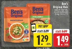 Edeka Ben’s Original Reis Angebot