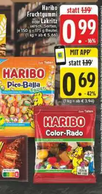Edeka Haribo Fruchtgummi oder Lakritz Angebot