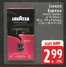 Edeka LAVAZZA Espresso Angebot