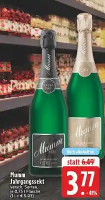 Edeka Mumm Jahrgangssekt Angebot
