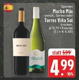 Edeka Mucho Más oder Torres Viña Sol Angebot