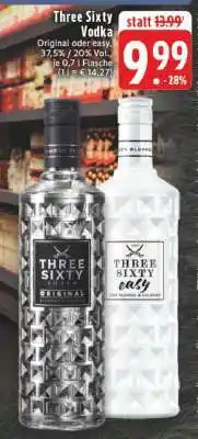 Edeka Three Sixty Vodka Angebot