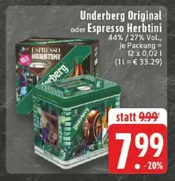 Edeka UNDERBERG Original oder Espresso Herbtini Angebot