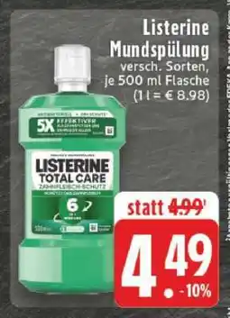 Edeka LISTERINE Mundspülung Angebot