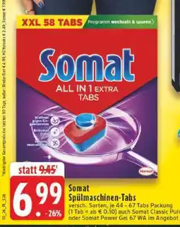 Edeka Somat Spülmaschinen-Tabs Angebot