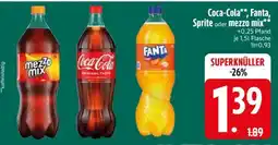 Edeka Coca-Cola, Fanta, Sprite oder Mezzo Mix Angebot