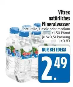 Edeka Vitrex natürliches Mineralwasser Angebot