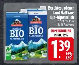 Edeka Berchtesgadener Land Haltbare Bio Alpenmilch Angebot