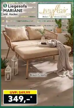 Norma Liegesofa MARIANE inkl. Hocker Angebot