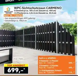 Norma WPC-Sichtschutzzaun CARMENO Angebot