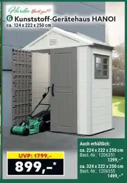 Norma Kunststoff-Gerätehaus HANOI Angebot