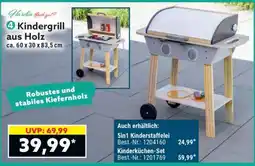 Norma Kindergrill aus Holz Angebot