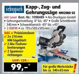 Norma Kapp-, Zug- und Gehrungssäge HM2000 SE Angebot