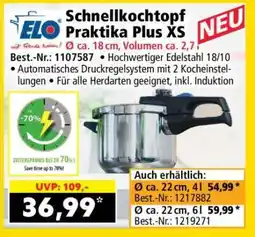 Norma Schnellkochtopf Praktika Plus XS Angebot