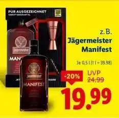 Lidl Jägermeister Manifest Angebot