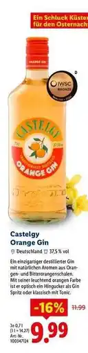 Lidl Castelgy Orange Gin Angebot