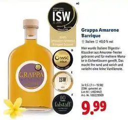 Lidl Grappa Amarone Barrique Angebot