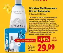 Lidl Gin Mare Mediterranean Gin mit Ballonglas Angebot