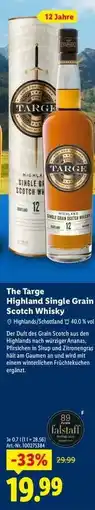 Lidl The Targe Highland Single Grain Scotch Whisky Angebot