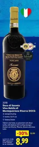 Lidl Duca di Sasseta Vino Nobile di Montepulciano Riserva DOCG Angebot