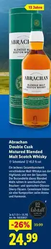 Lidl Abrachan Double Cask Matured Blended Malt Scotch Whisky Angebot