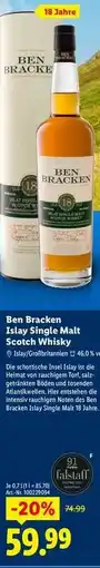 Lidl Ben Bracken Islay Single Malt Scotch Whisky Angebot
