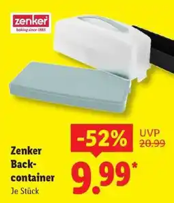 Lidl ZENKER Back-Container Angebot
