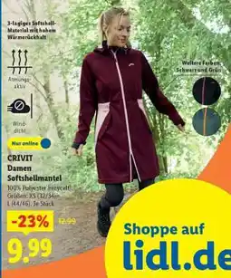 Lidl CRIVIT Damen Softshellmantel Angebot