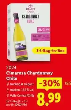 Lidl Cimarosa Chardonnay Chile Angebot
