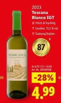 Lidl Toscana Bianco IGT Angebot
