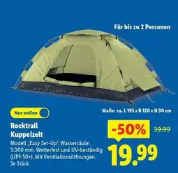 Lidl Rocktrail Kuppelzelt Angebot