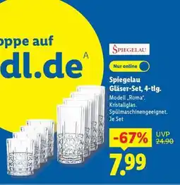 Lidl Spiegelau Gläser-Set, 4-tlg Angebot