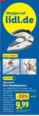 Lidl SILVERCREST Reise-Dampfbügeleisen Angebot