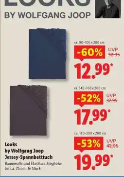 Lidl LOOKS by Wolfgang Joop Jersey-Spannbetttuch Angebot