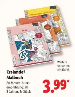 Lidl Crelando Malbuch Angebot