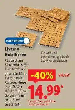 Lidl Livarno Holzfliesen Angebot