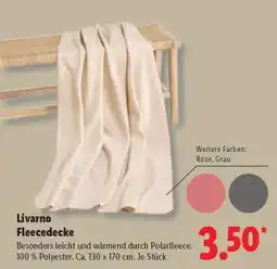 Lidl Livarno Fleecedecke Angebot