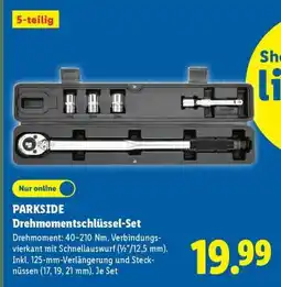 Lidl PARKSIDE Drehmomentschlüssel-Set Angebot