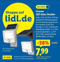 Lidl Livarno LED-Solar-Strahler Angebot