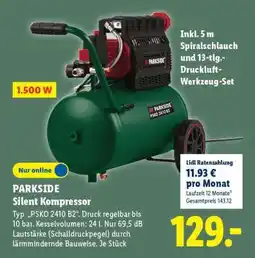 Lidl PARKSIDE Silent Kompressor Angebot