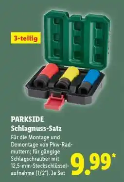 Lidl PARKSIDE Schlagnuss-Satz Angebot