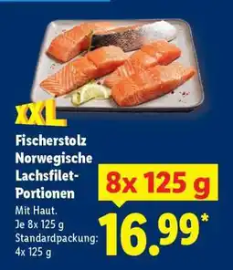 Lidl Fischerstolz Norwegische Lachsfilet-Portionen Angebot