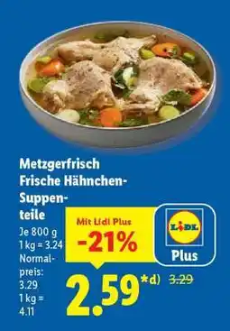Lidl Metzgerfrisch Frische Hähnchen-Suppenteile Angebot