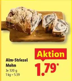 Lidl Alm-Striezel Mohn Angebot