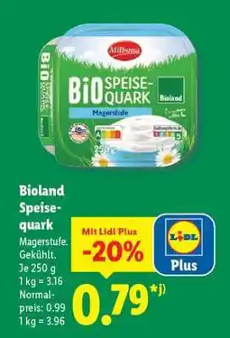 Lidl Bioland Speise-quark Angebot