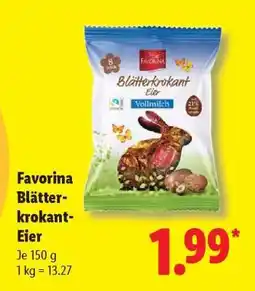 Lidl Favorina Blätterkrokant Eier Angebot