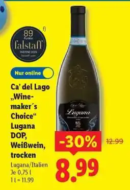 Lidl Ca’ del Lago Winemaker’s Choice Lugana DOP, Weißwein, trocken Angebot