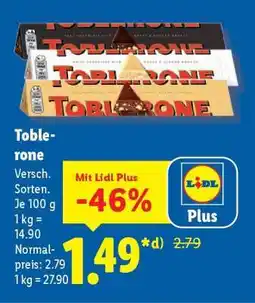 Lidl Toblerone Angebot