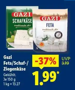 Lidl Gazi Feta/Schaf-/Ziegenkäse Angebot